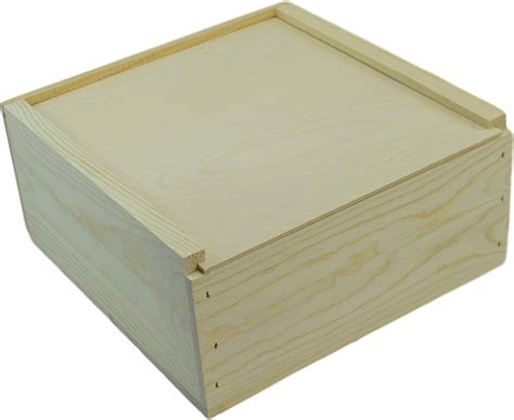 wooden box with metal trout on sliding lid|Sliding Lid Wooden Box .